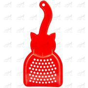 بیلچه-ظرف-خاک-گربه-طرح-گربه-قرمز-پشت