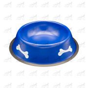 ظرف آب و غذا استیل رنگی 22 سانتی متر کد 13111 آبی