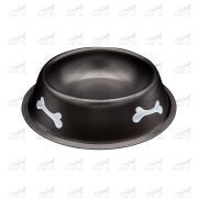 ظرف آب و غذا استیل رنگی 22 سانتی متر کد 13111 مشکی