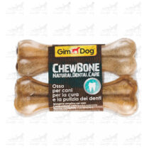 تشویقی-استخوان-دندانی-جیم-داگ-مدل-Chew-Bone-وزن-120-گرم