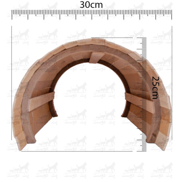 تونل-چوبی-و-مخفی-گاه-جوندگان-هپی-بانی-ابعاد