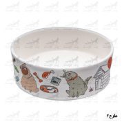 ظرف-آب-و-غذا-سرامیکی-سگ-17-سانتی-متر-طرح2-عکس2