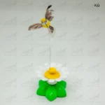 اسباب بازی برقی گربه چرخش پرنده اطراف گل زرد