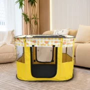 کلبه برزنتی مخصوص سگ و گربه مستطیلی طرح عروسکی (11)