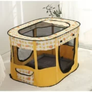 کلبه برزنتی مخصوص سگ و گربه مستطیلی طرح عروسکی (14)