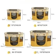 کلبه برزنتی مخصوص سگ و گربه مستطیلی طرح عروسکی (6)