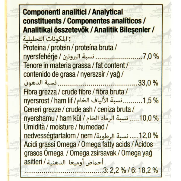 خمیر مولتی ویتامین جیم کت وزن 50 گرم جدول غذایی