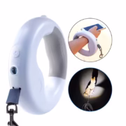 لیش-LED-سگ-اتوماتیک-بند-قلاده-چراغ-دار-با-مخزن-کیسه-جمع-آوری