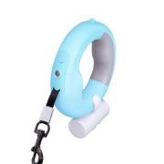 لیش-LED-سگ-اتوماتیک-بند-قلاده-چراغ-دار-با-مخزن-کیسه-جمع-آوری-آبی