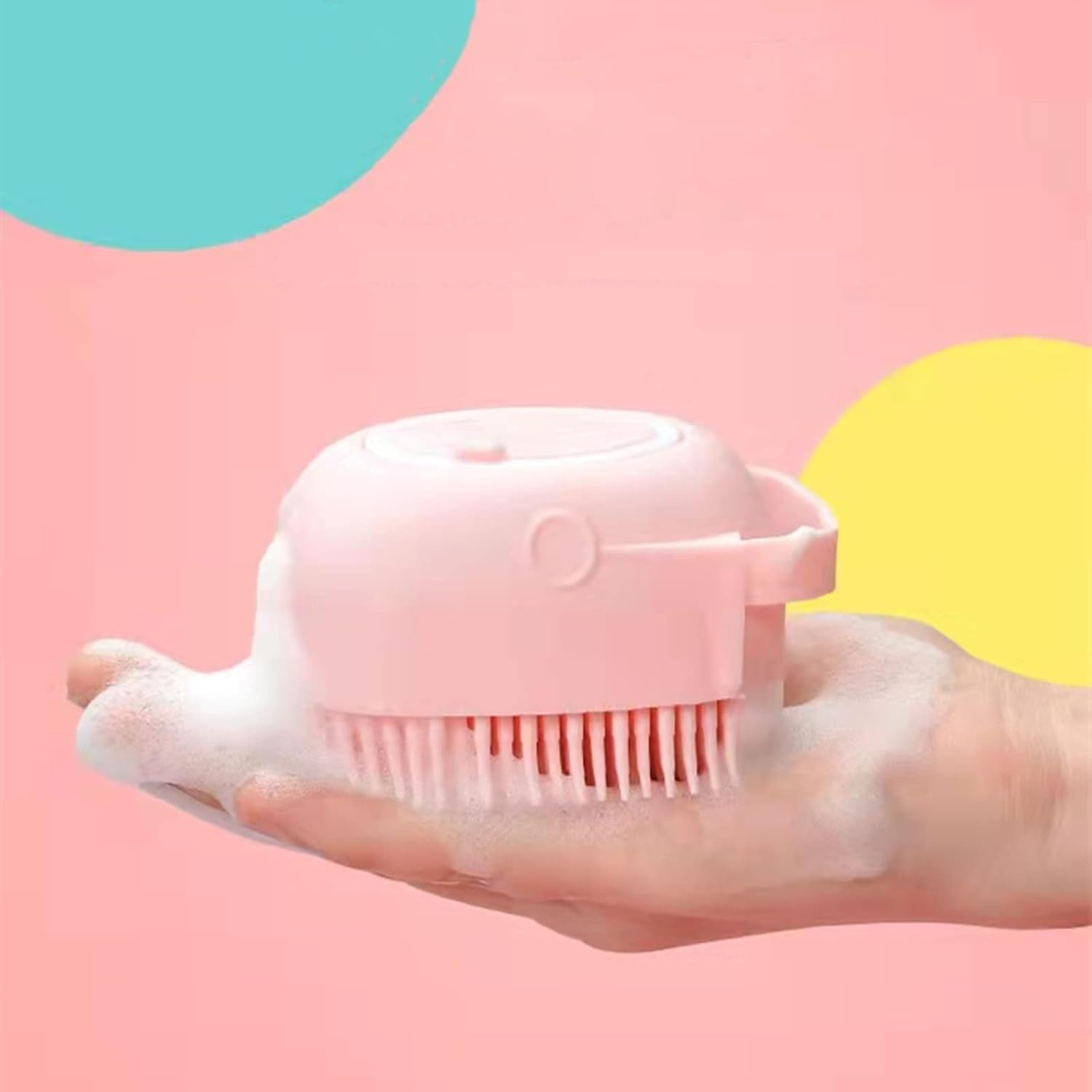 لیف حمام سیلیکونی سگ و گربه | برس حمام مخزن دار پت