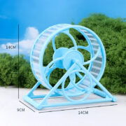 چرخ و فلک همستر پایه دار بی صدا مدل Anti-Card Foot-آبی