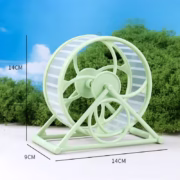 چرخ و فلک همستر پایه دار بی صدا مدل Anti-Card Foot-سبز