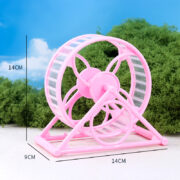 چرخ و فلک همستر پایه دار بی صدا مدل Anti-Card Foot-صورتی