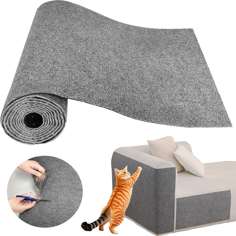 اسکرچر دیواری گربه مدل WallPad چسبی ضدریزش و محافظ مبل ۶۰×۳۰